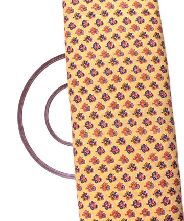 Light Yellow Colour Butti Print Cotton Fabric